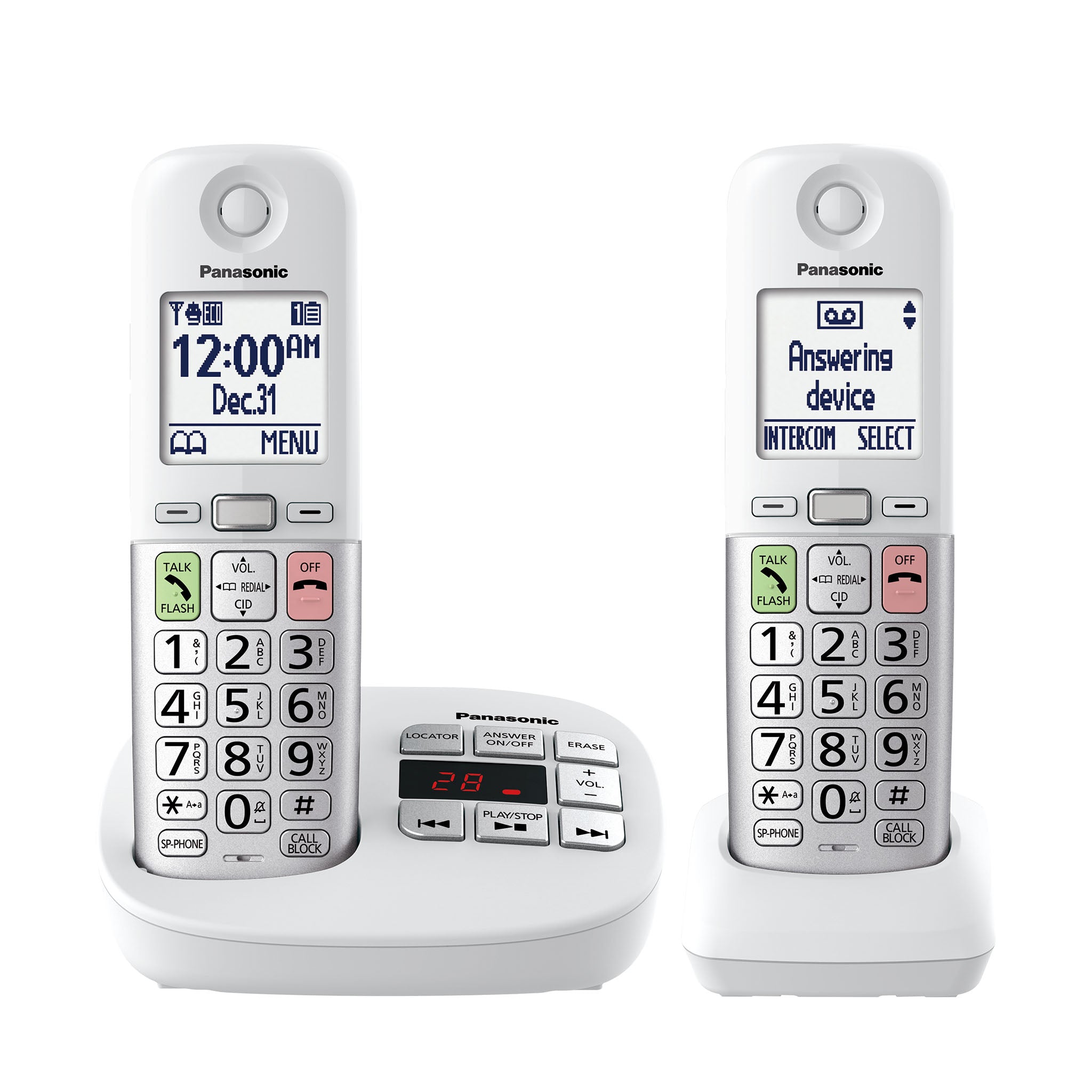 Easy-to-Use Cordless Phone with Flashlight and Quick-Touch Dialing - KX-TGU4 Series