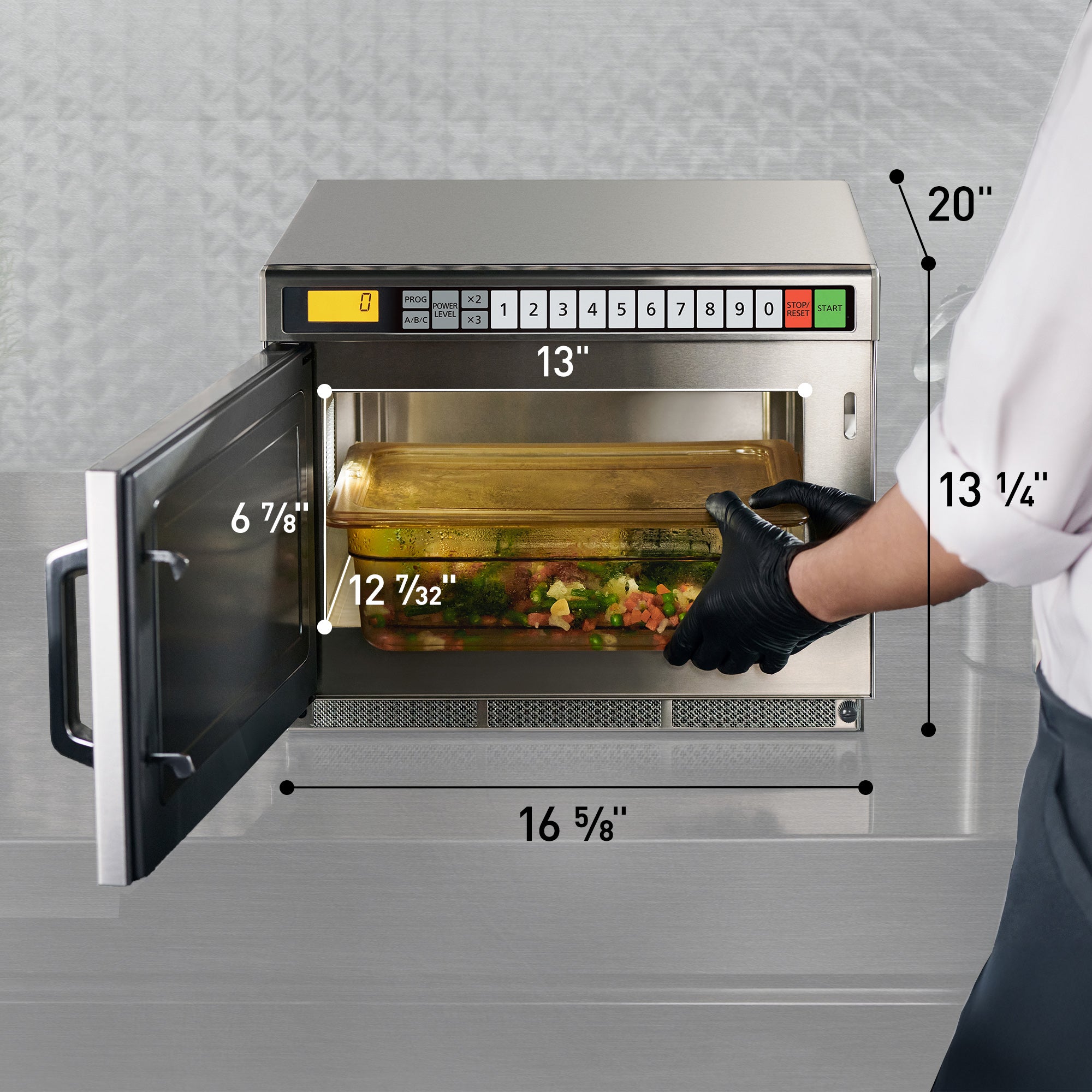 PRO1 Heavy Duty Commercial Microwave, 1700W