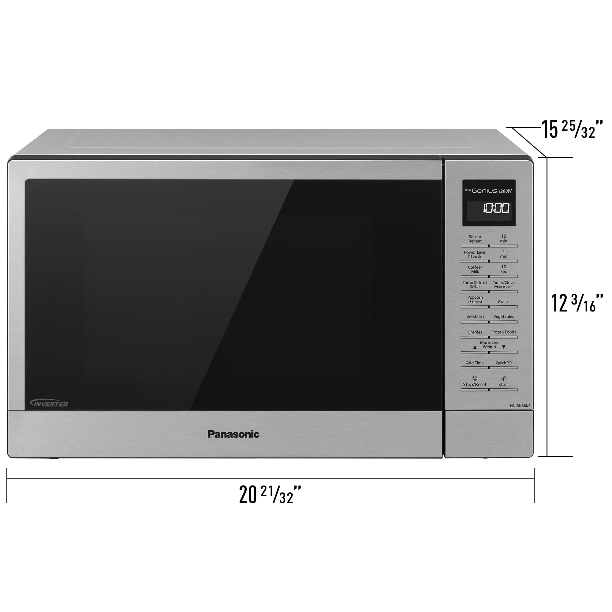 1.2 cu. ft. Inverter Microwave, 1200W - NN-SN68KS