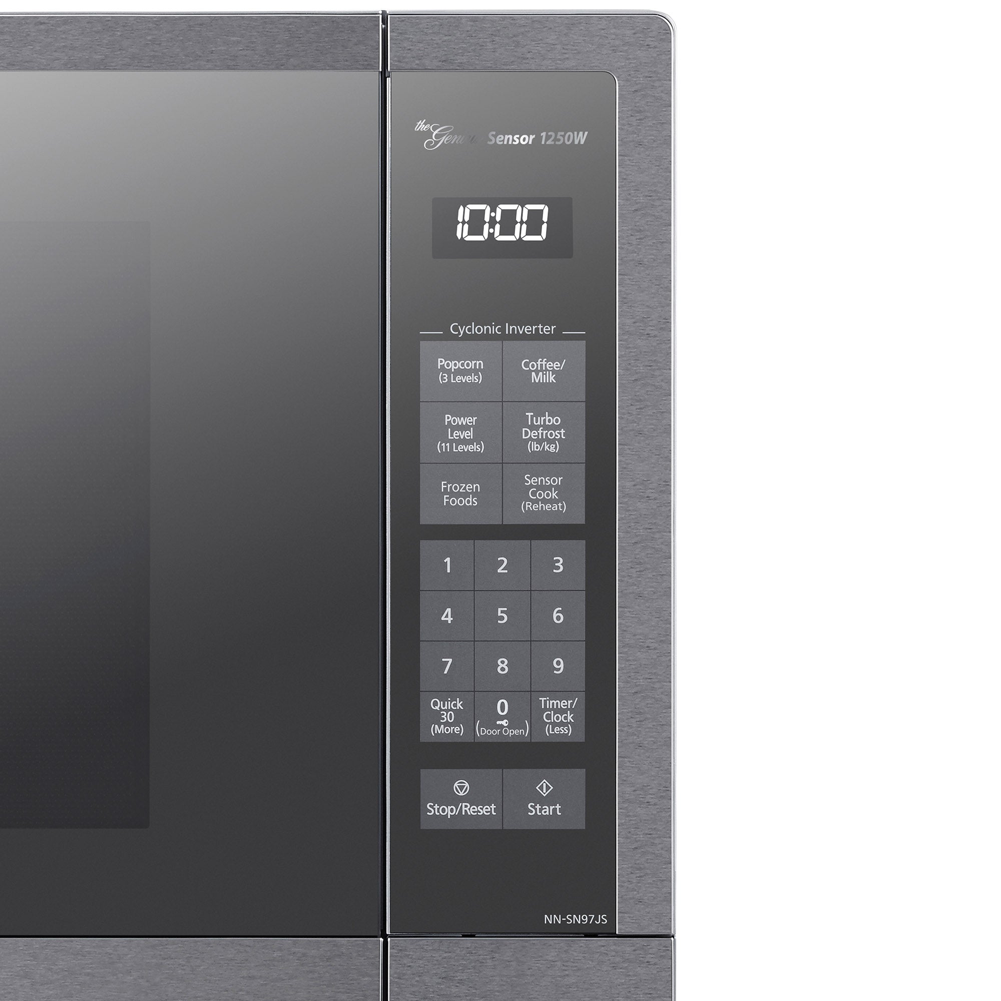 2.2 cu.ft. Cyclonic Wave Inverter Microwave, 1250W - NN-SN97JS